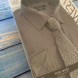 Nine West - shirt with 1 tie.